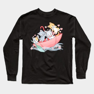 Sugar Glider Rainy Day With Umbrella Long Sleeve T-Shirt